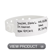 Poly Adult/Pediatric Write-On Wristbands